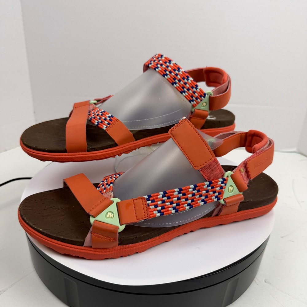 Merrell District Mendi Backstrap Sandals Womens 11 Hot Coral Orange J94232 - Picture 2 of 16
